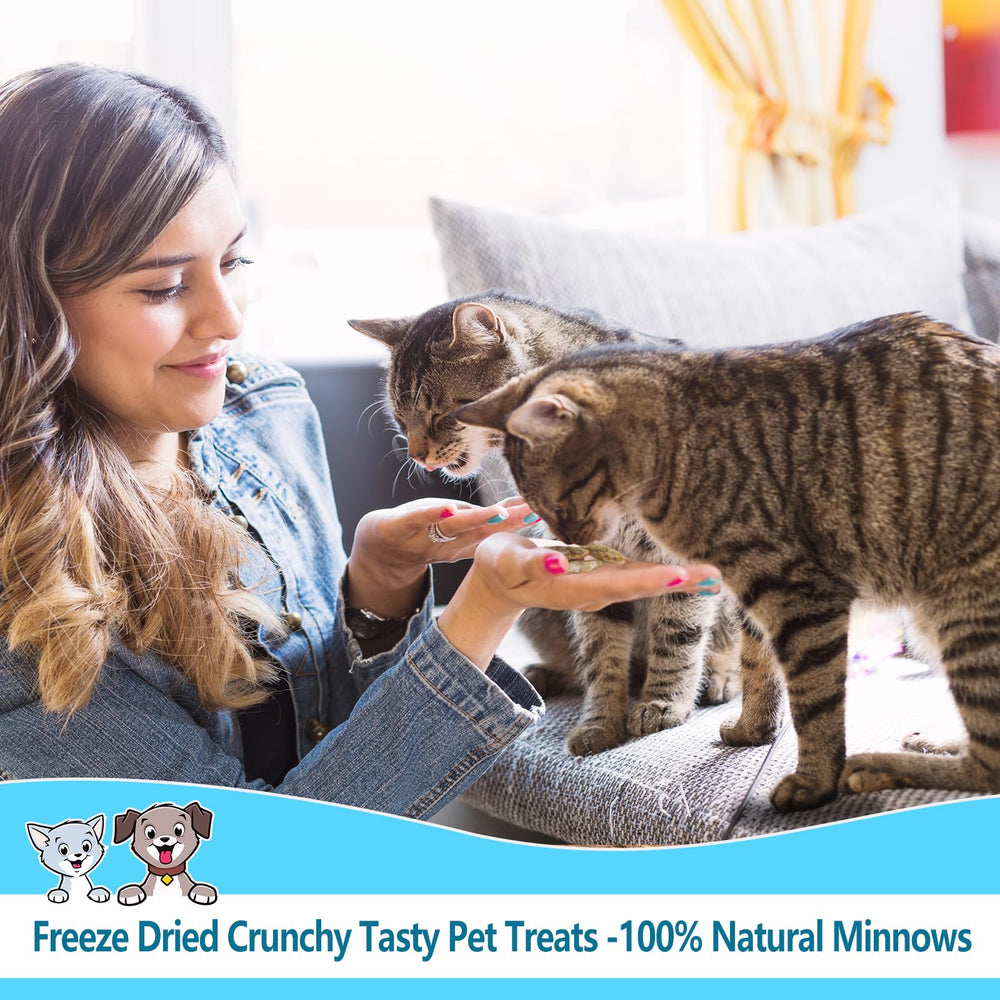 JADINGSFARM Minnows dog and cat snack, protein-rich treat.