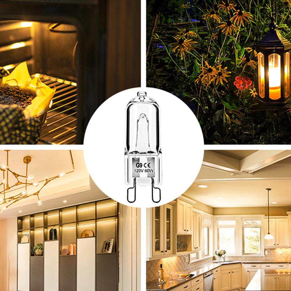 Jaenmsa 60W halogen bulb ideal for range hoods microwaves and cabinet lighting.