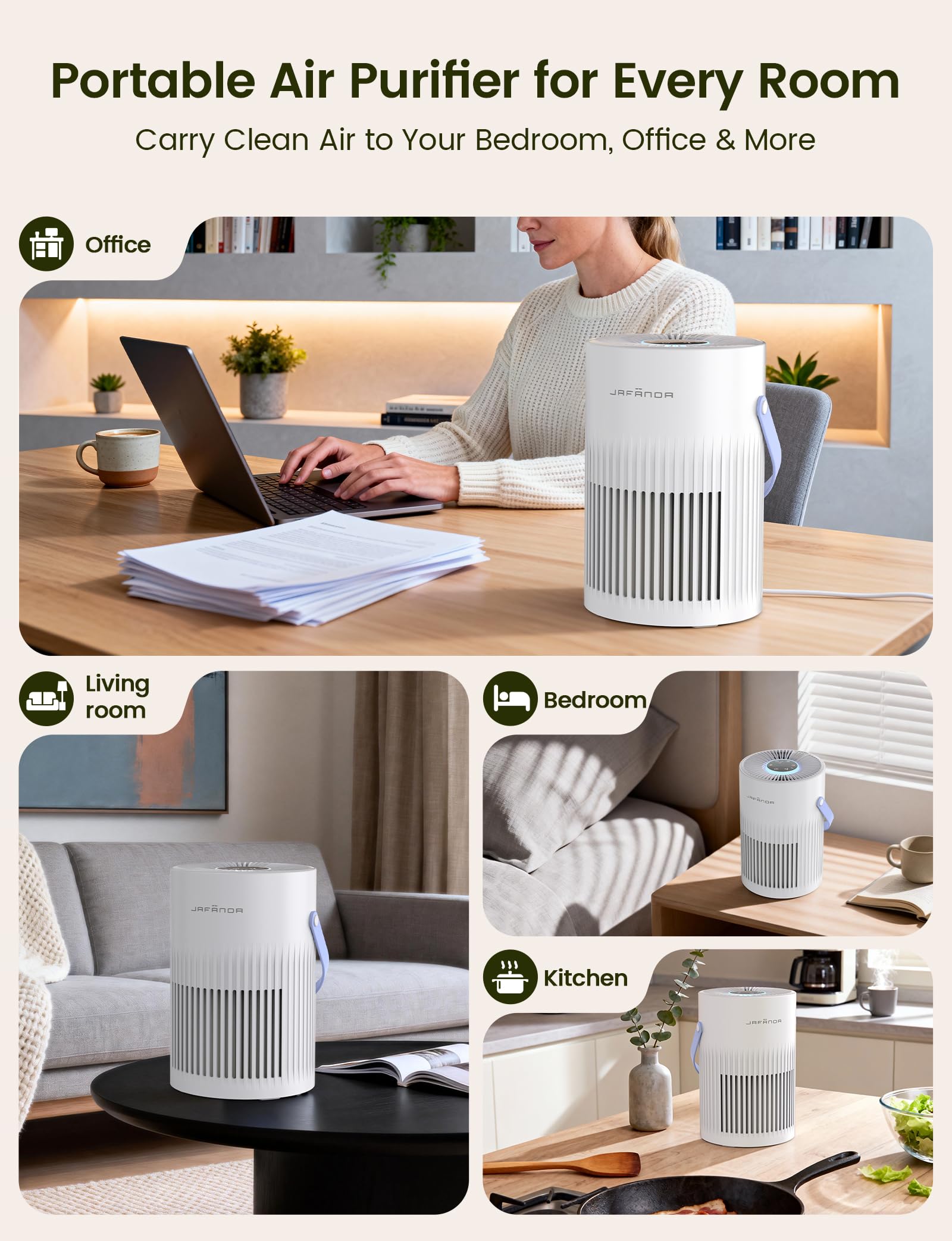 Jafanda air purifier energy-saving mode for low power use