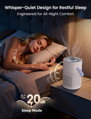 Jafanda air purifier Sleep Mode with ultra-low noise