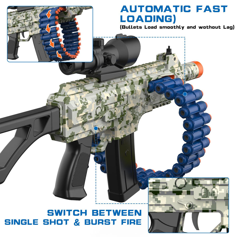 JakMean rapid-fire range with 65ft reach and 65 fps performance.