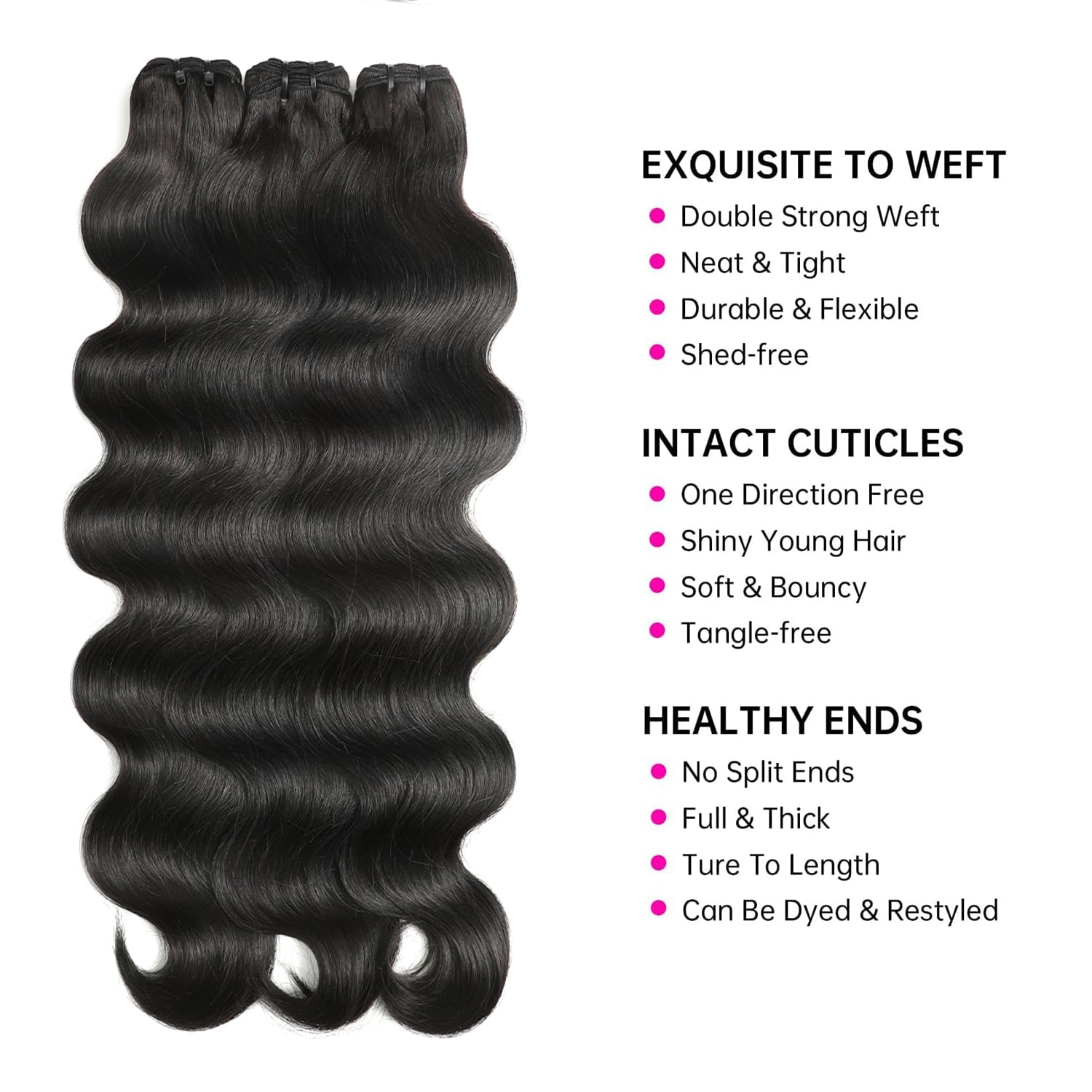 Jaliyah Brazilian virgin hair extensions 20 inch versatile styling options