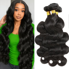 Jaliyah body wave bundles 18 inch blend with natural hair for volume