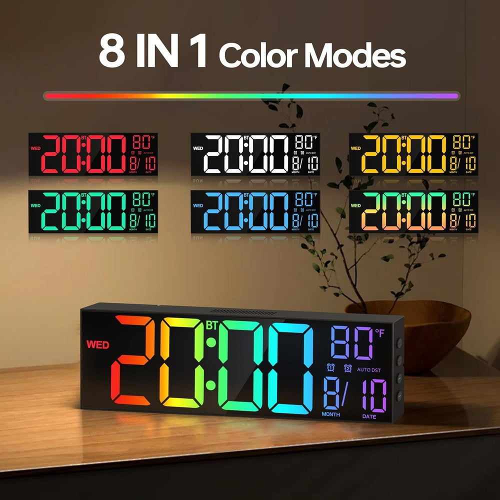 JALL auto DST and brightness sensor adjust display for comfort.