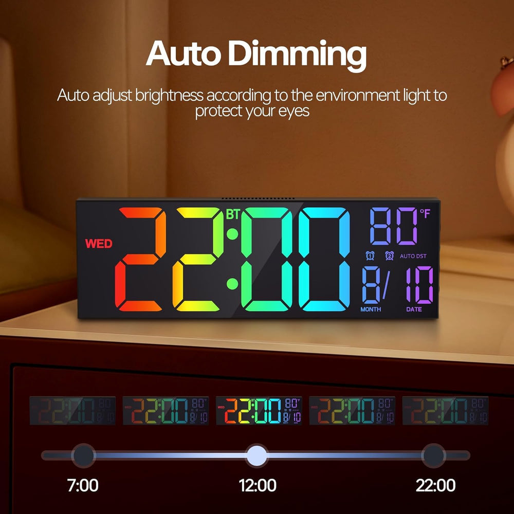 JALL gift-ready large digital clock ideal for seniors and family.