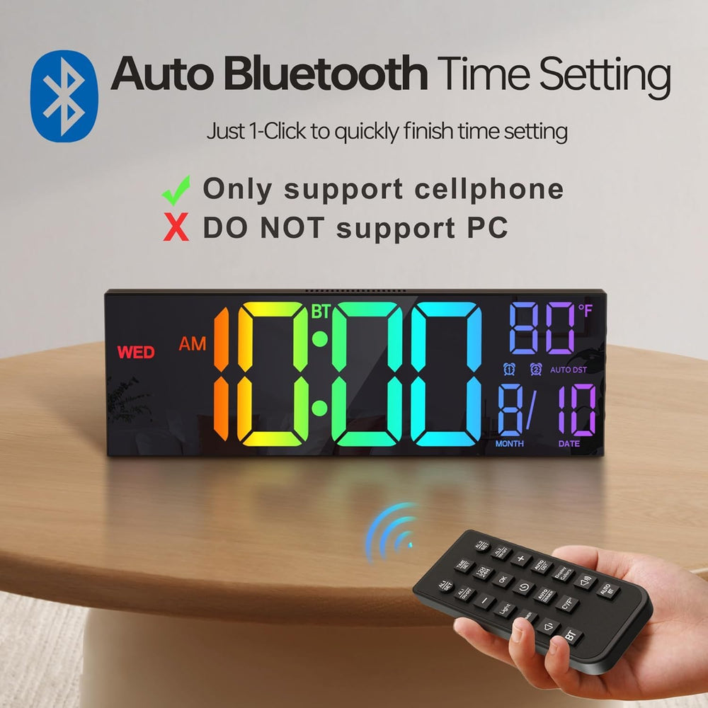JALL eight color options on the RGB LED display for customization.