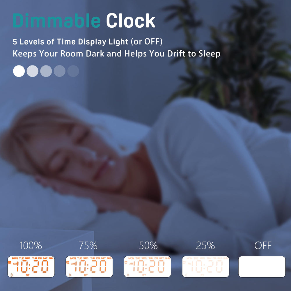 JALL Compact design fits neatly on a nightstand