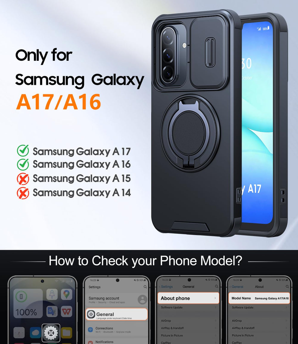 JAME Galaxy A16/A17 case precise cutouts and comfortable grip