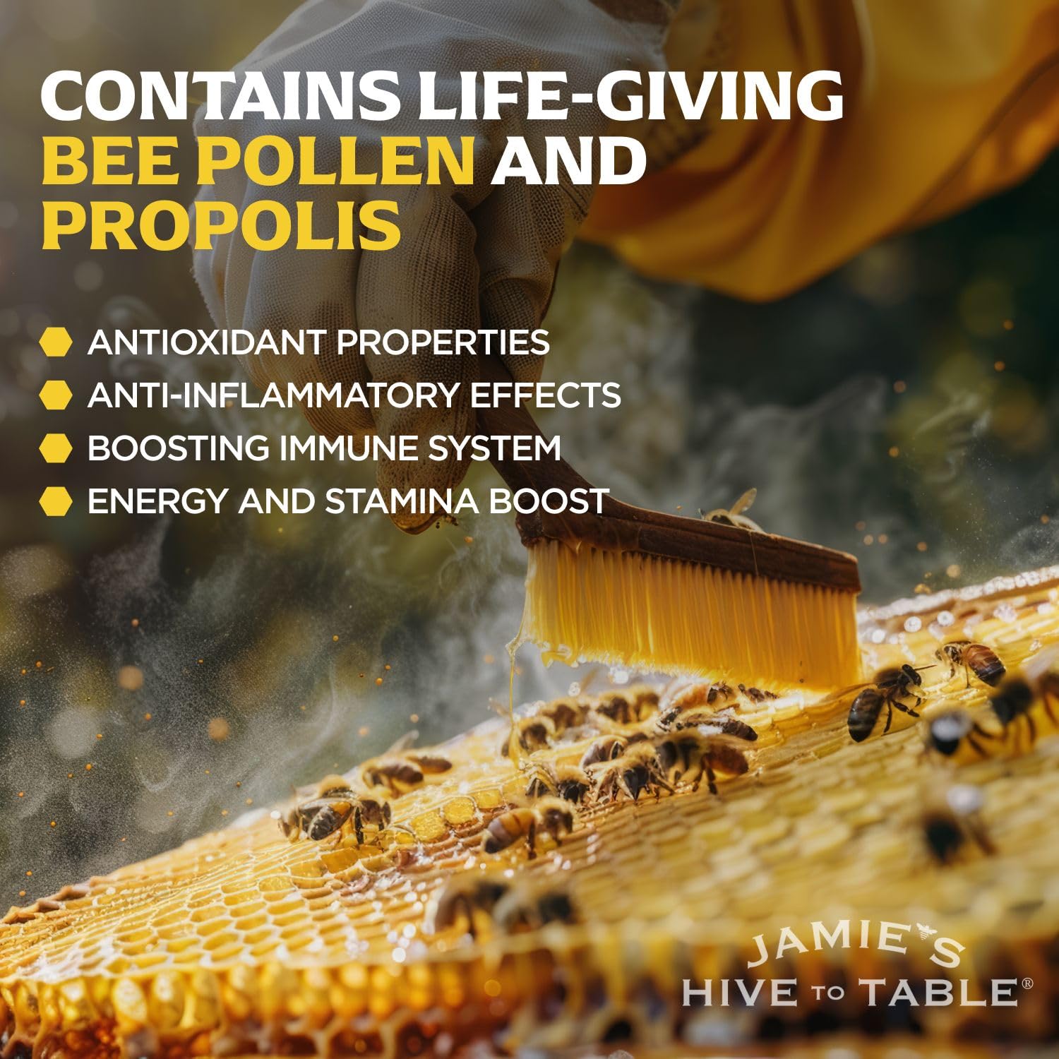 Jamie’s Hive to Table ethically sourced beekeepers ensuring sustainable nutrition