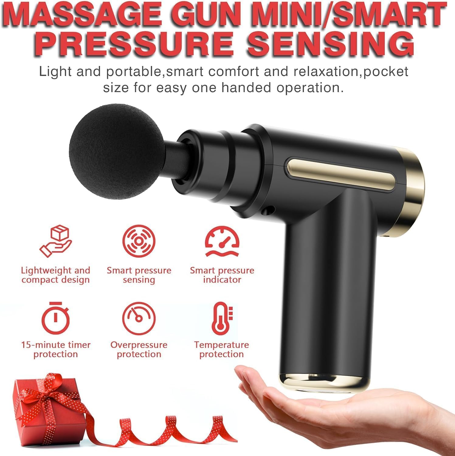 Jancane Mini Massage Gun delivers up to 3200 percussions per minute