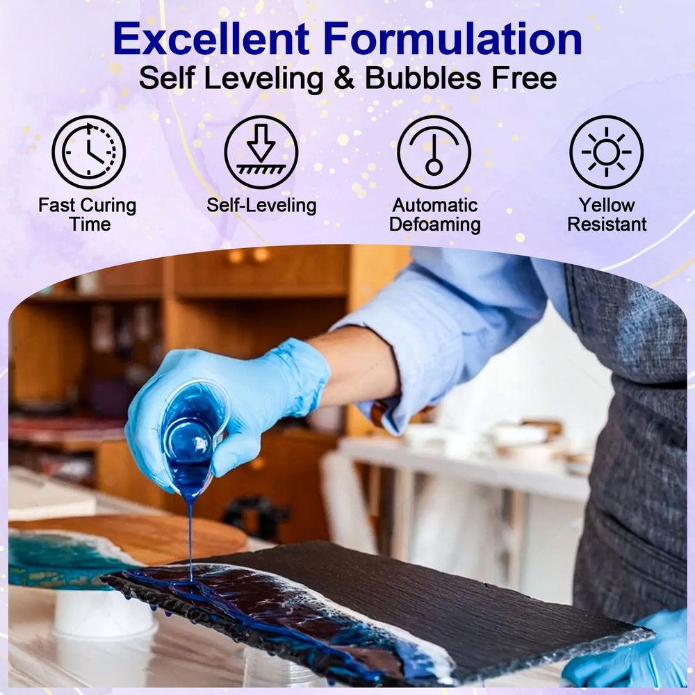 JANCHUN epoxy resin kit anti-yellowing formula preserves artwork over years