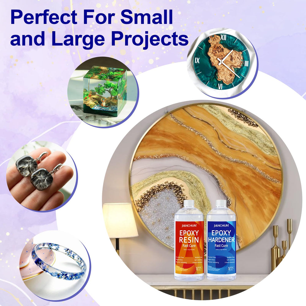 JANCHUN epoxy resin kit fast-curing 8-hour demold