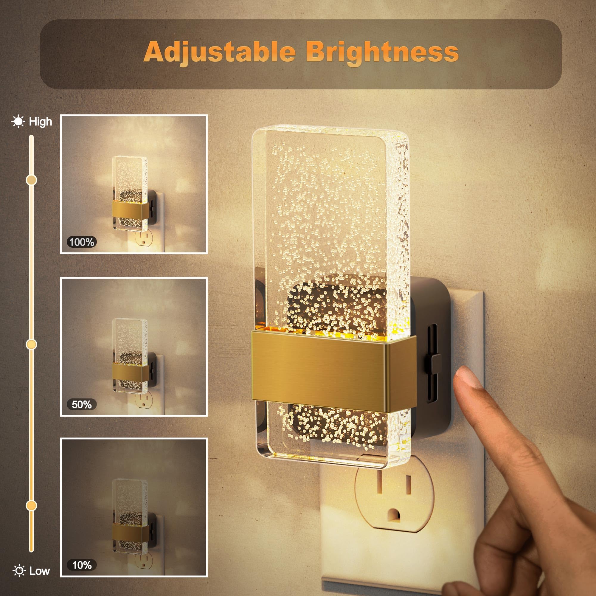 JandCase 3000K soft white LED provides warm, cozy illumination.