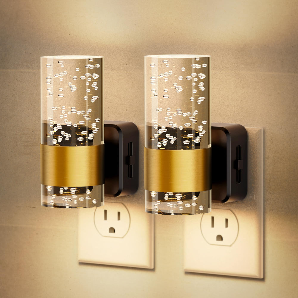 JandCase night light with bubble acrylic glow for bathroom ambience and energy savings