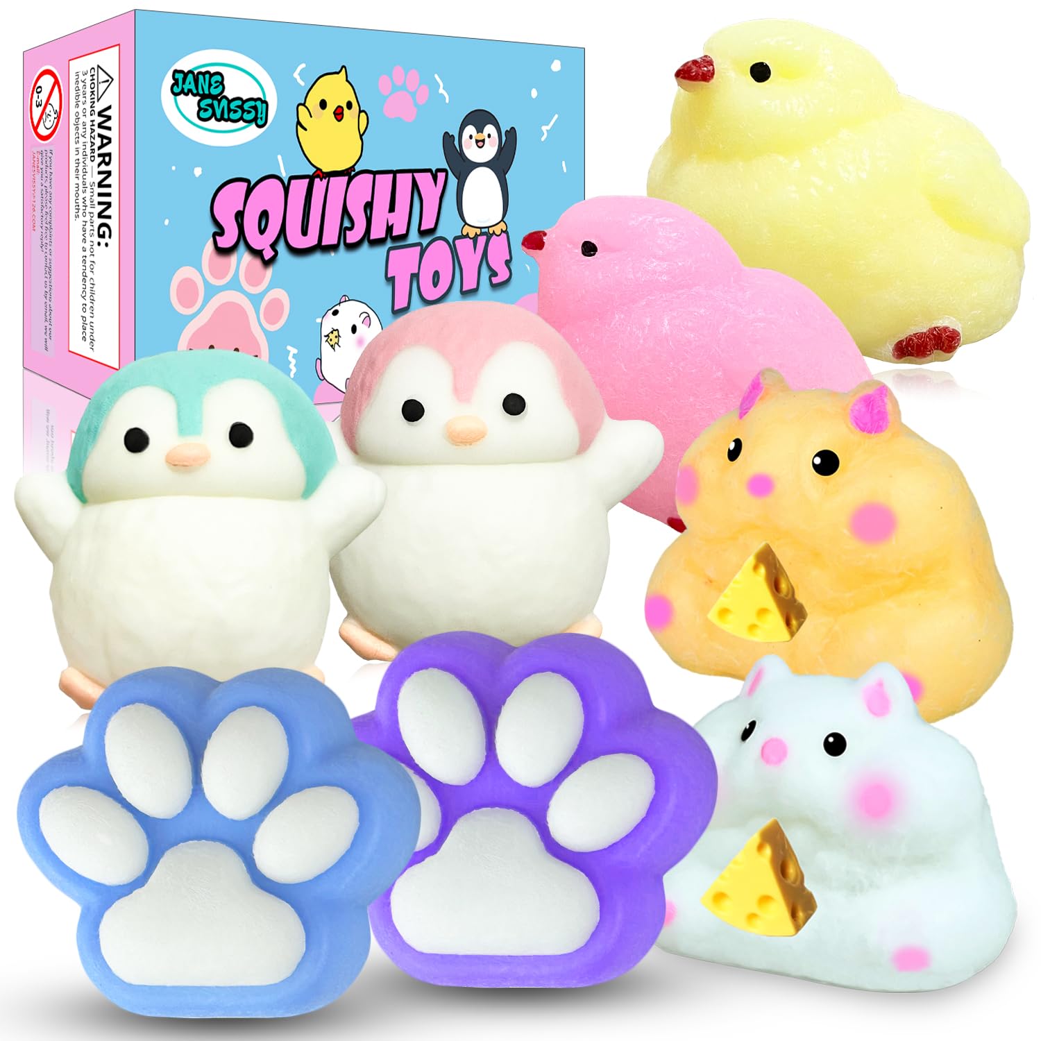 JANESVISSY Easter Taba penguin squishy for calm tactile play and focus