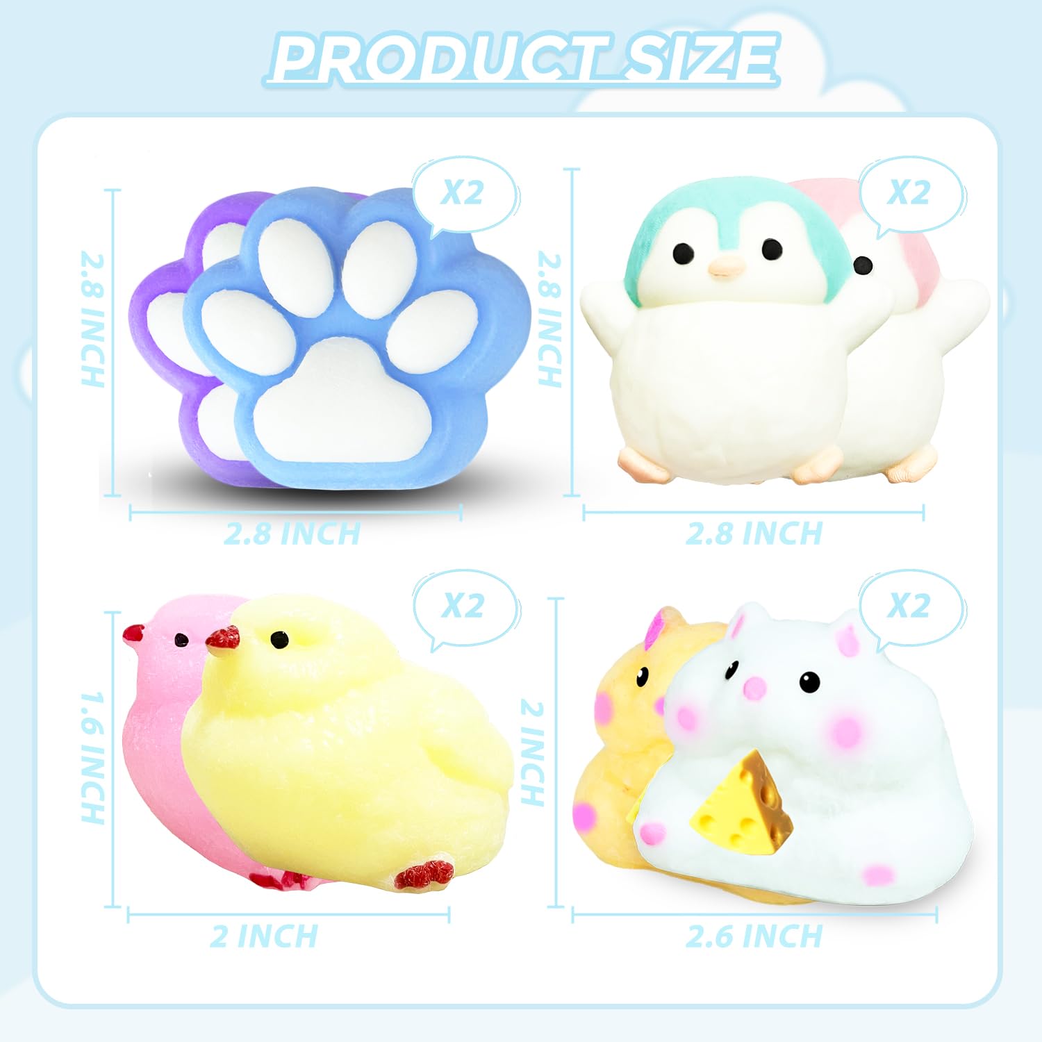 JANESVISSY Easter Taba penguin squishy ideal for desk focus and sensory relief