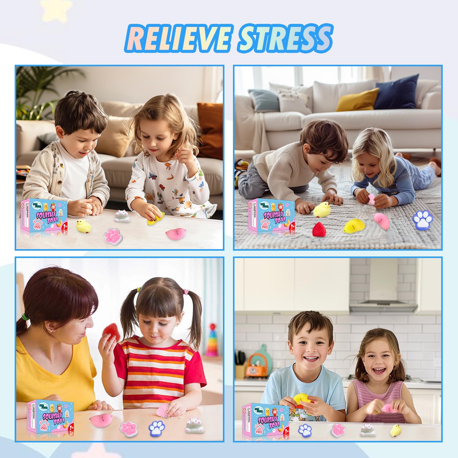 JANESVISSY Taba squishies pack collection for versatile desk toy and stress relief.