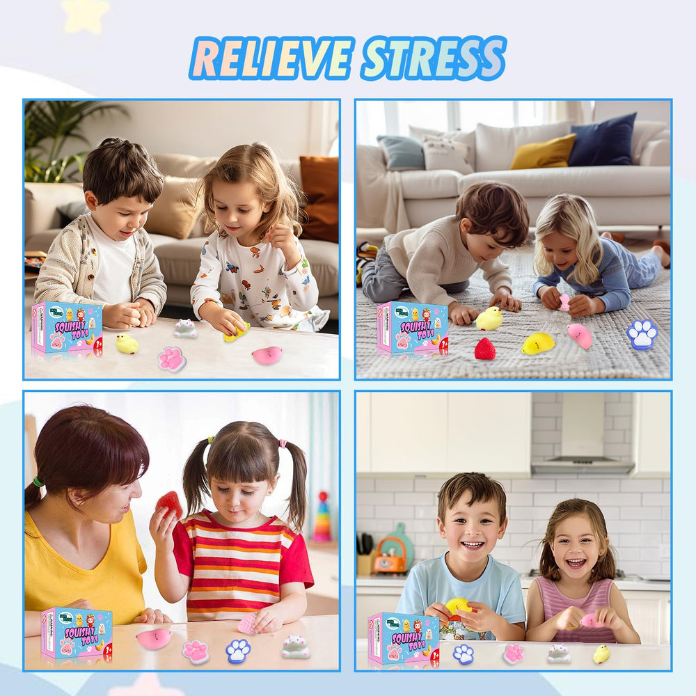 JANESVISSY Taba squishies pack collection for versatile desk toy and stress relief.