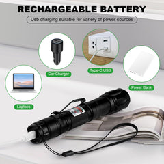 JANHER Green Laser Pointer adjustable focus for precision targeting