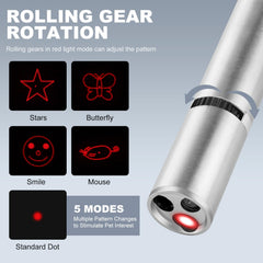 JANHER Laser Pointer displays patterns for varied, playful engagement.