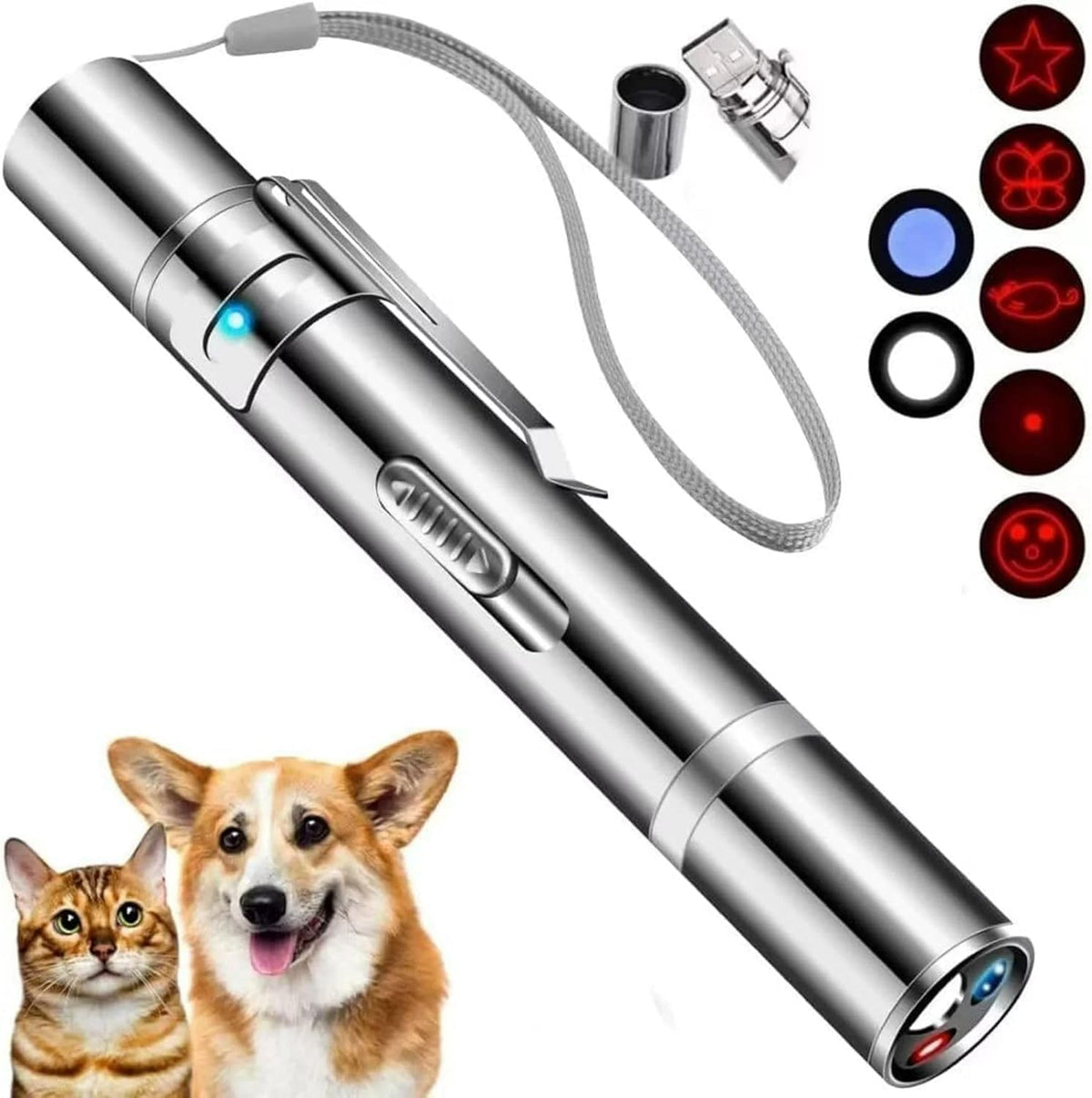 JANHER Laser Pointer packaging highlights premium build for easy setup.