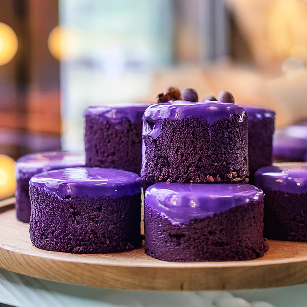 Jans Ube Condensed Milk foamy top suggests indulgent coffee creamer texture.