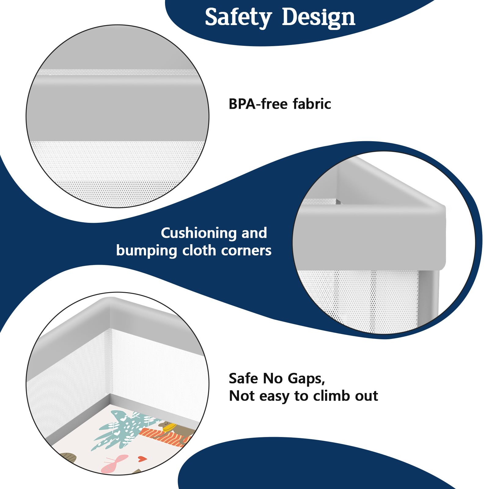 Jaobeem non-toxic BPA-free fabric protects baby skin