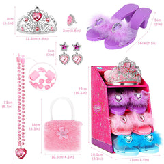 Jaolex fluffy pink decor accents add whimsy to pretend play outfits