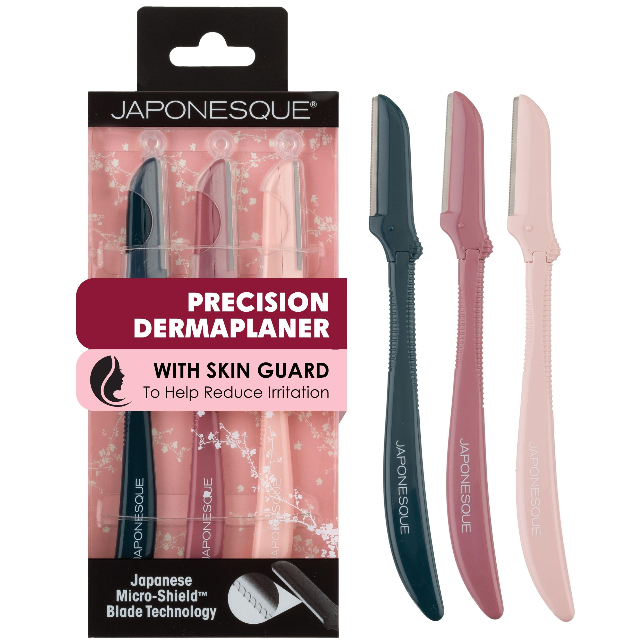 JAPONESQUE Complexion Perfection dermaplaner set front view for precise facial hair removal