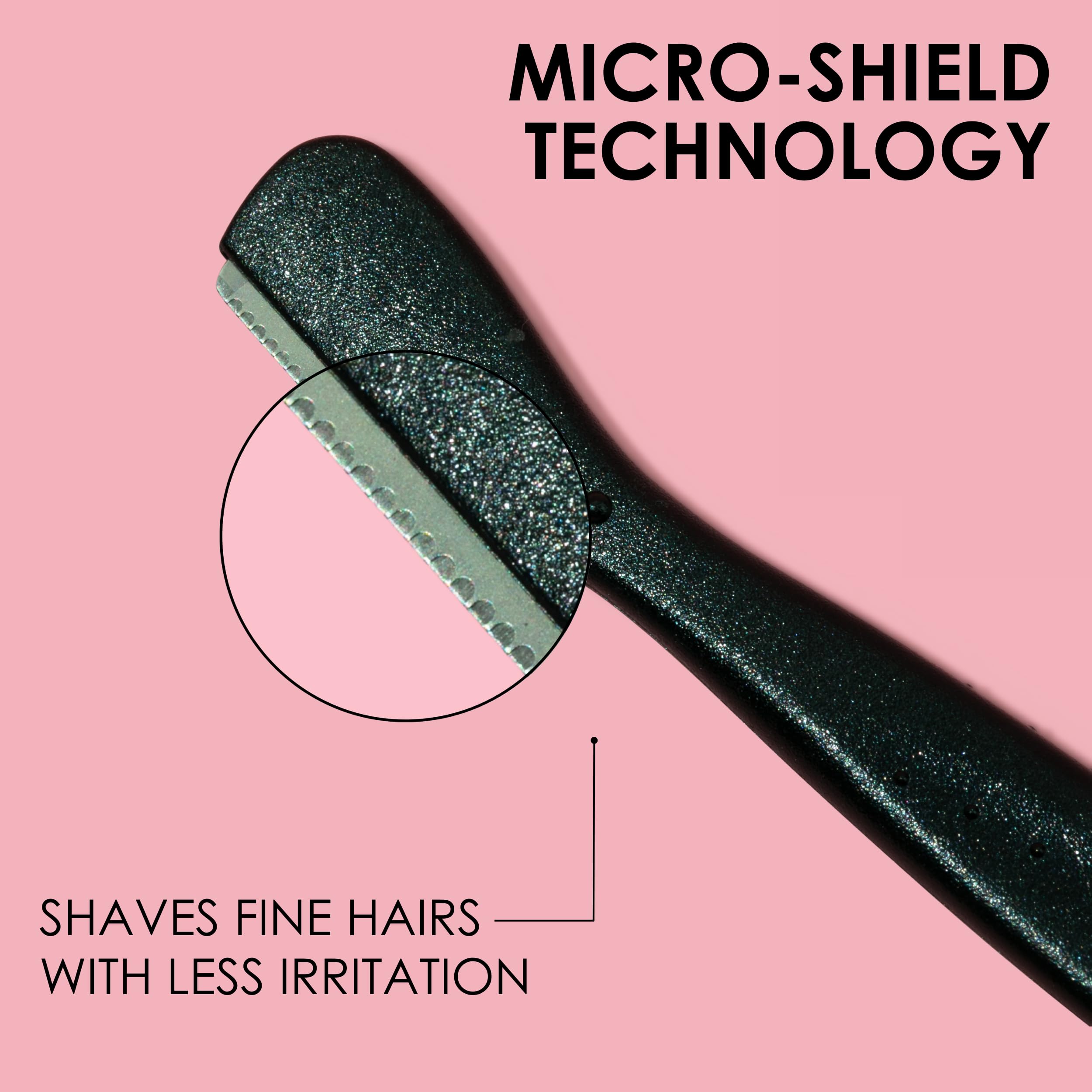 Japonesque dermaplane razor removes peach fuzz for smooth skin