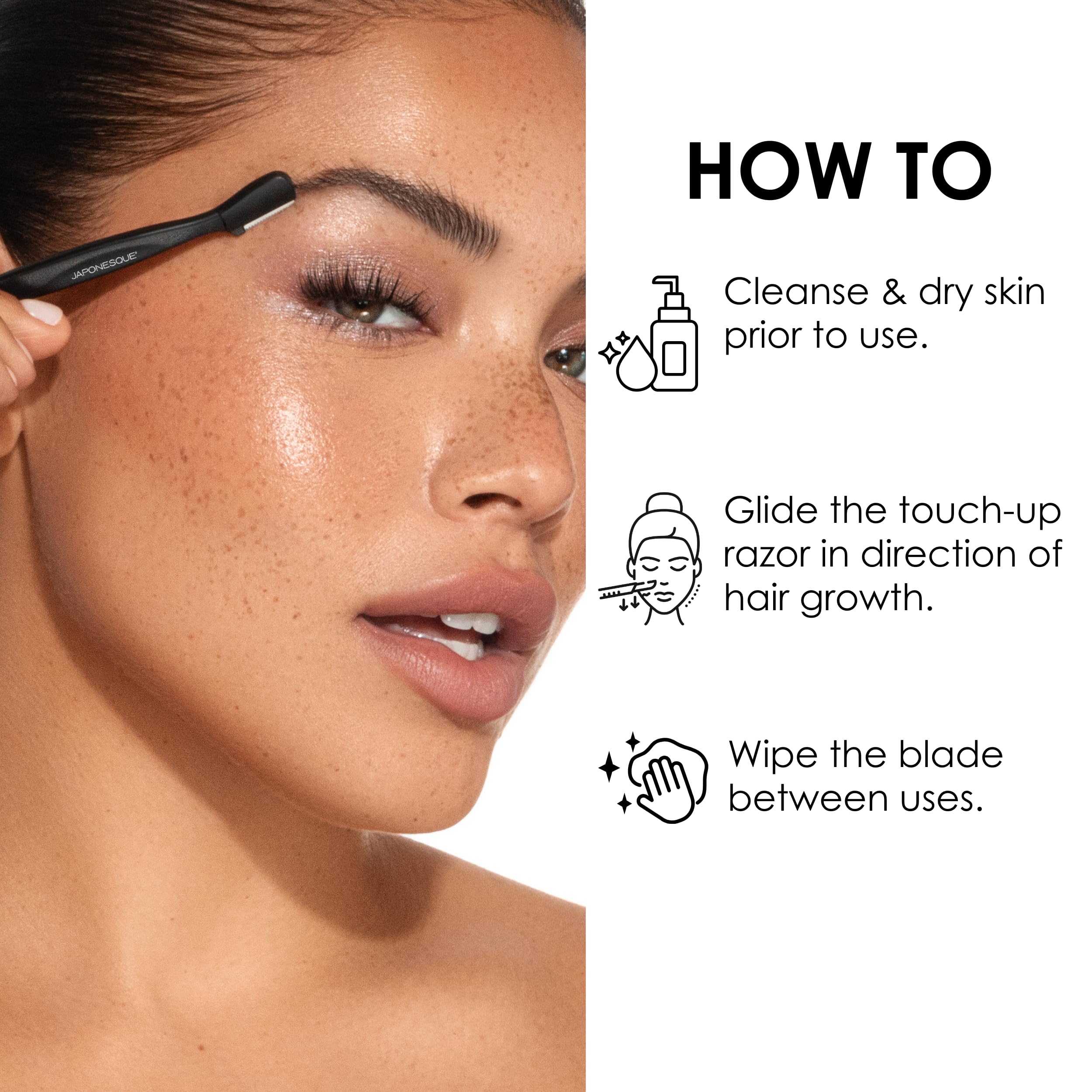 Japonesque stainless steel razor delivers precise, gentle hair removal