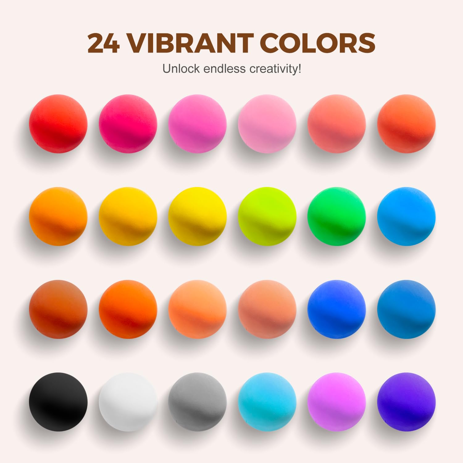 Vibrant color variety from Jar Melo Air Dry Clay for imaginative crafts