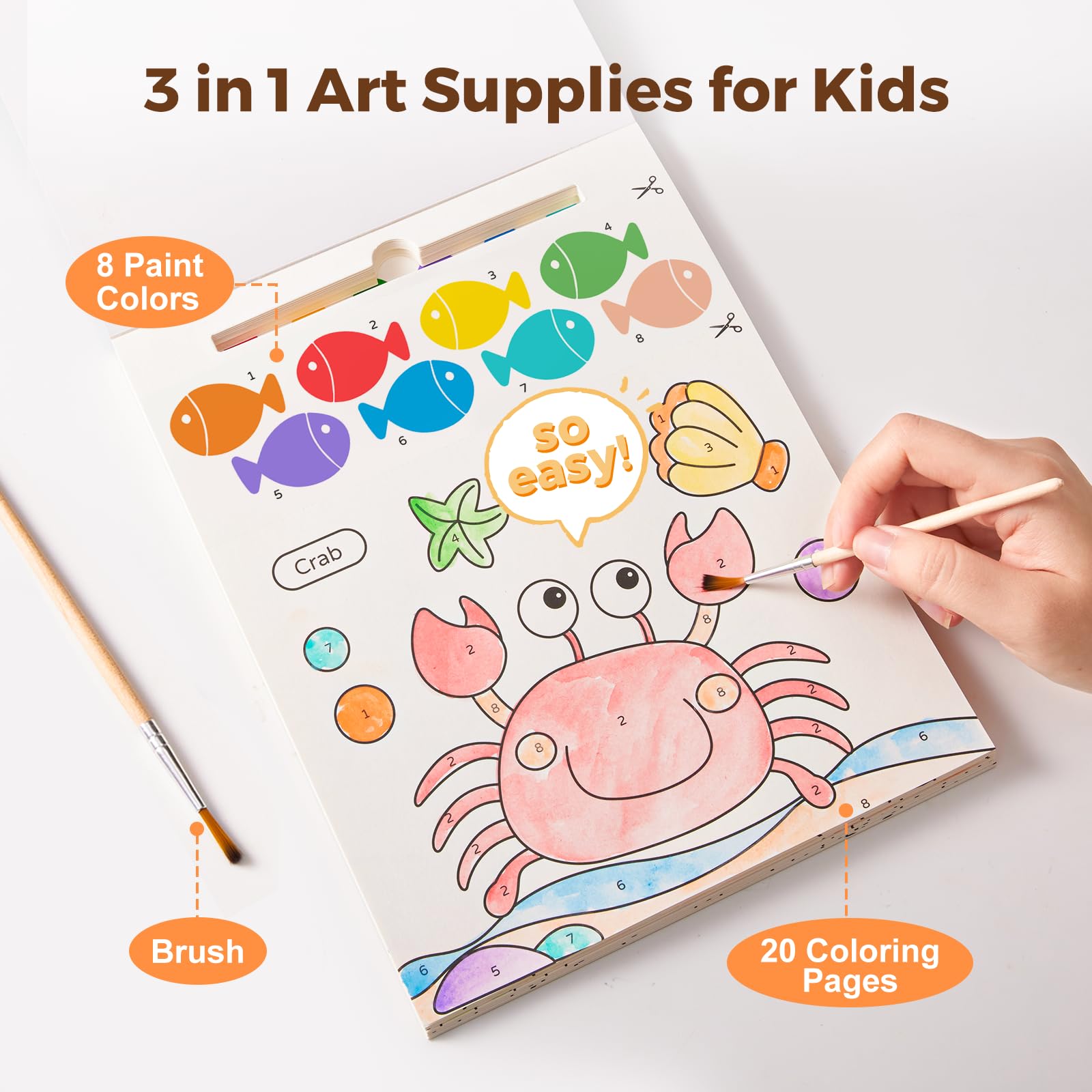 Jar Melo all-in-one art kit with brush-slot for quick setup.