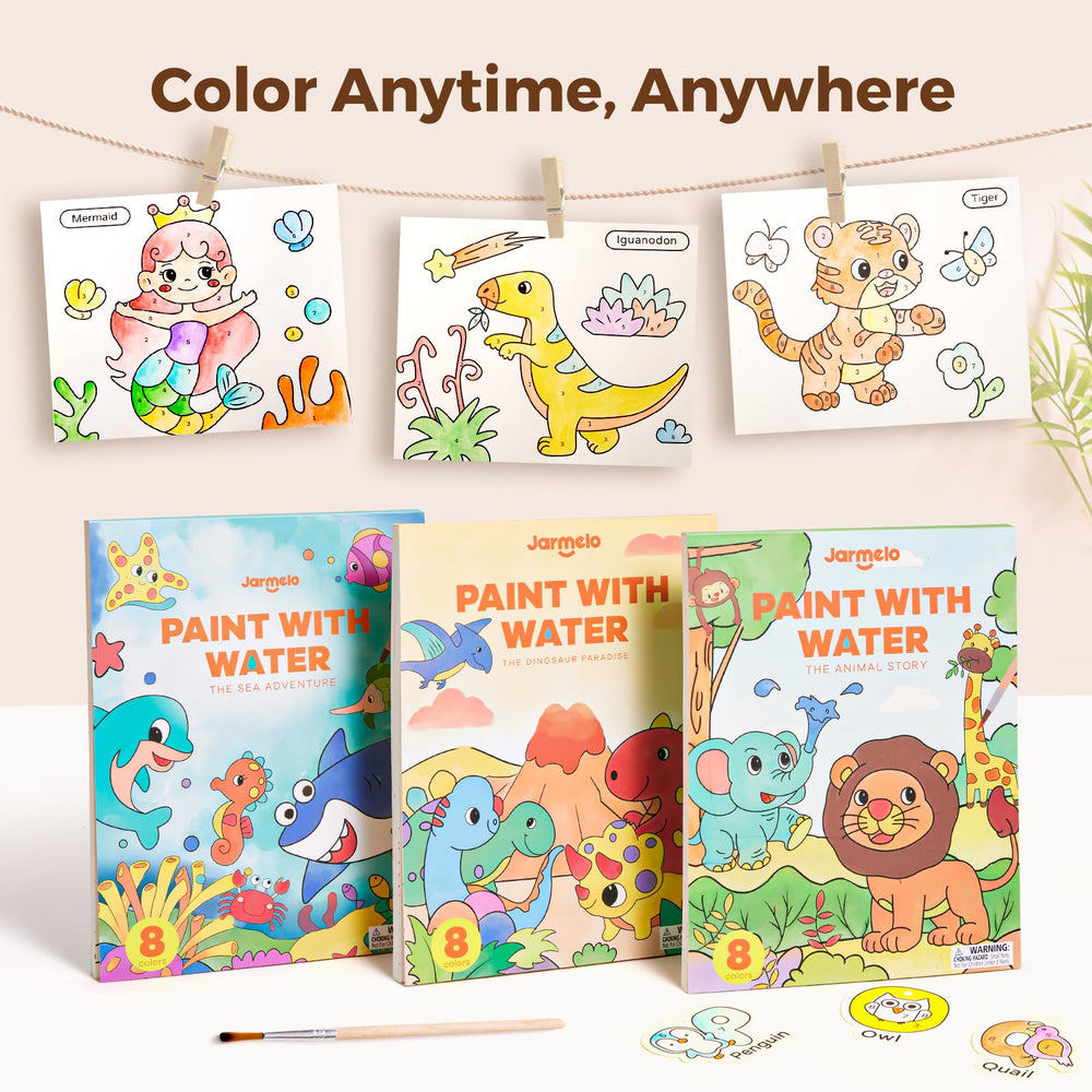 Jar Melo thick non-bleed paper keeps colors vibrant and tearing-free.