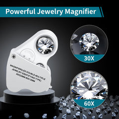 Jarlink LED loupe provides bright close-up view for coins and stamps.
