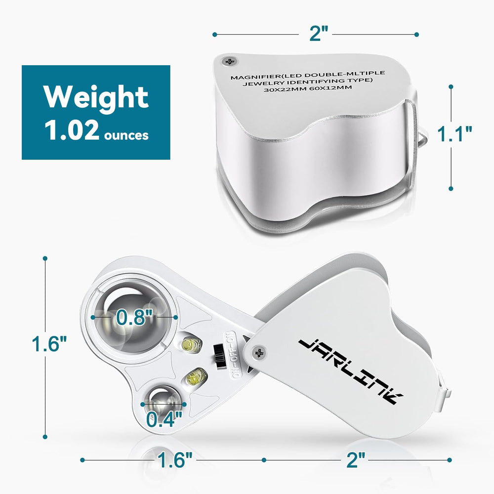 Jarlink ideal for examining gems, jewelry, coins, and stamps with crisp detail.