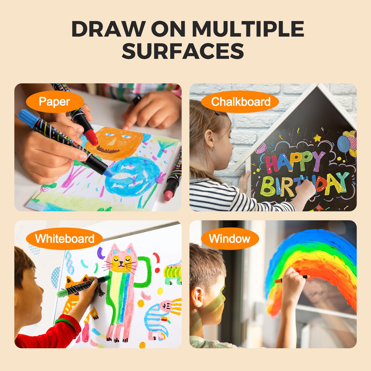 Jar Melo non-toxic colored chalk for safe kids' art sessions