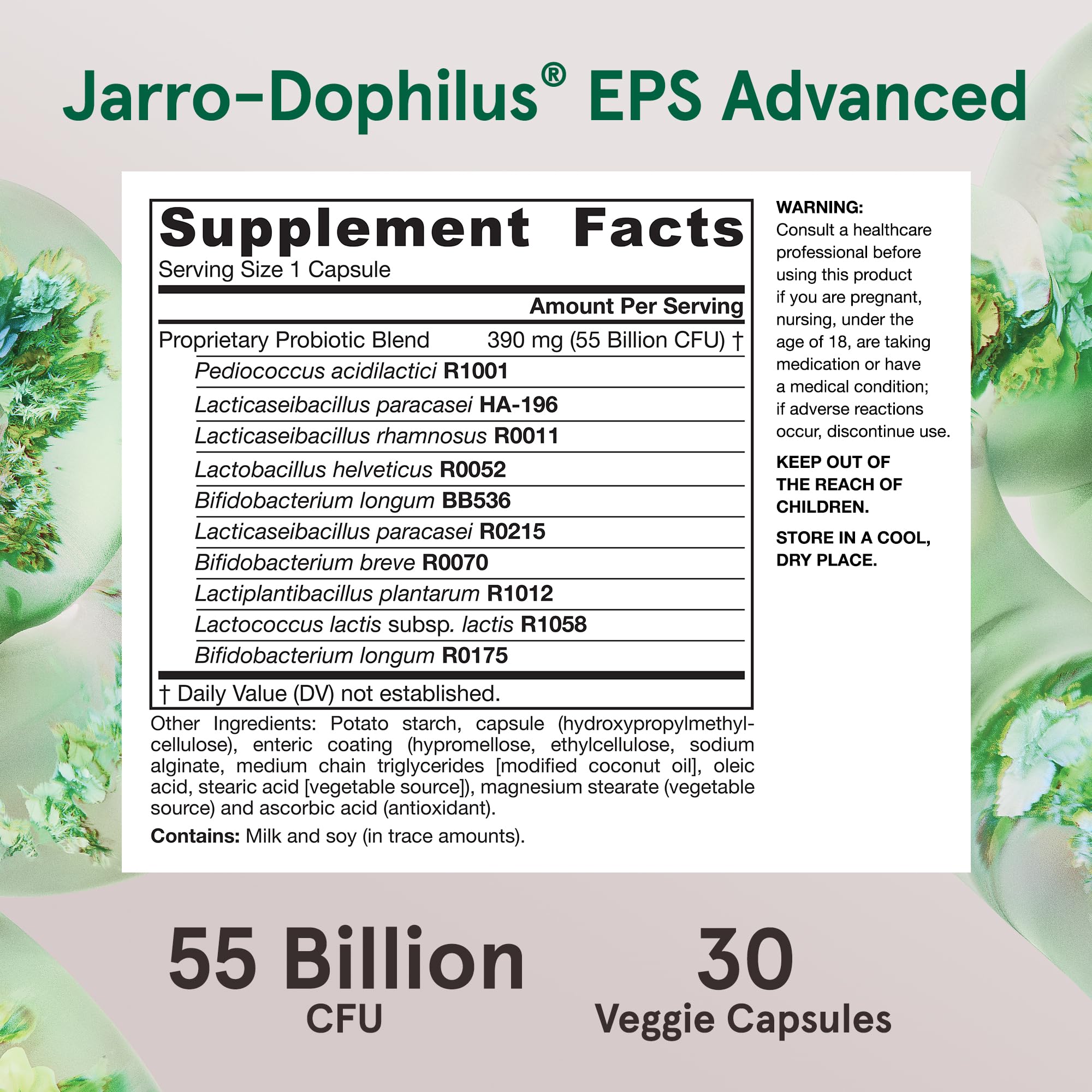 Jarro-Dophilus EPS Advanced blister-pack packaging keeps capsules dry