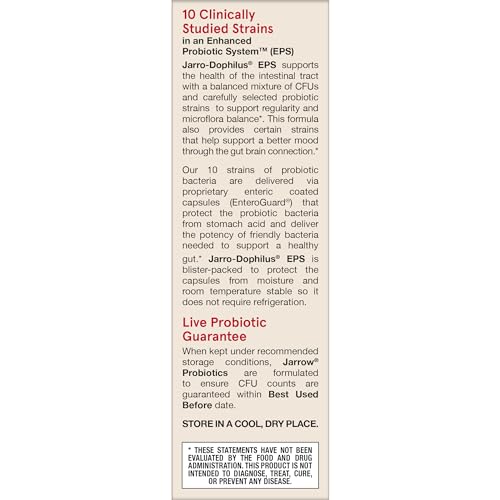 Jarro-Dophilus EPS Advanced no-refrigeration probiotic capsules for convenience