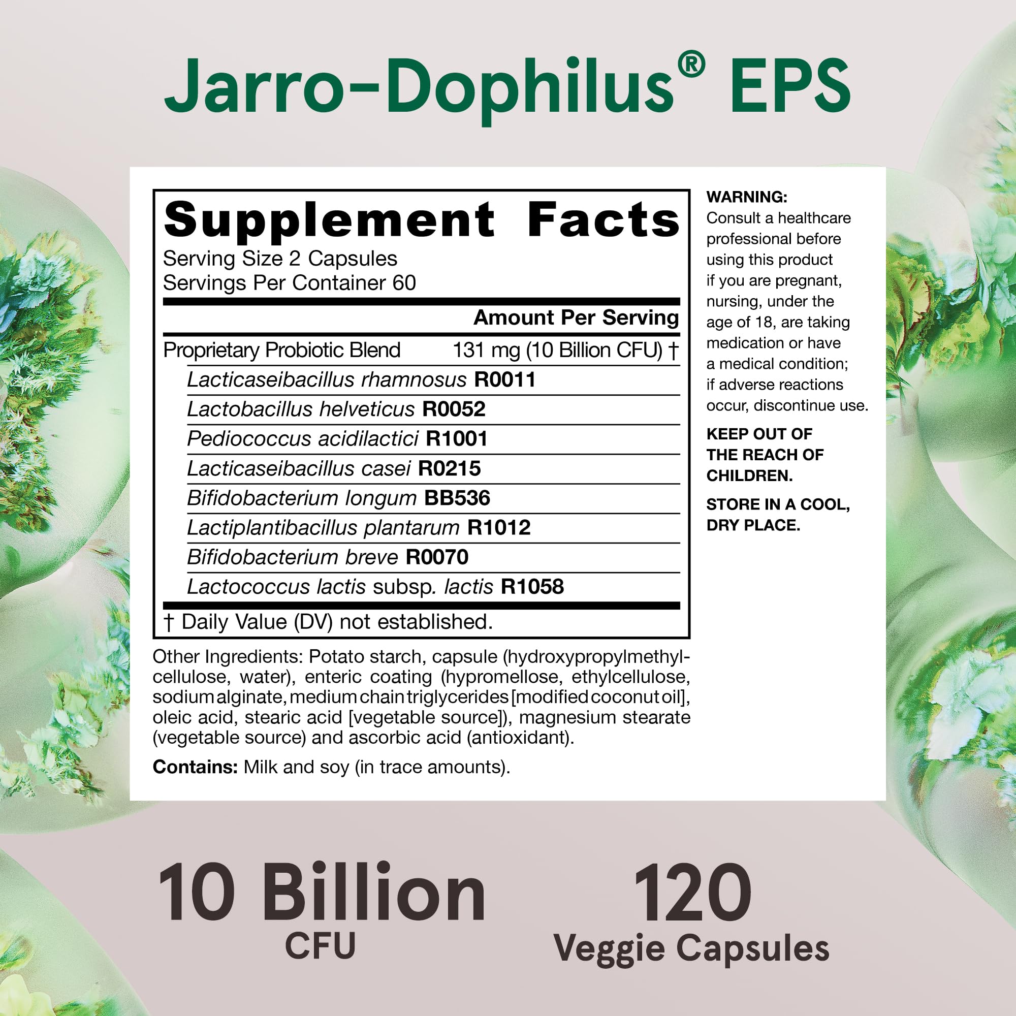 Gluten-free and non-GMO Jarro-Dophilus EPS for sensitive diets
