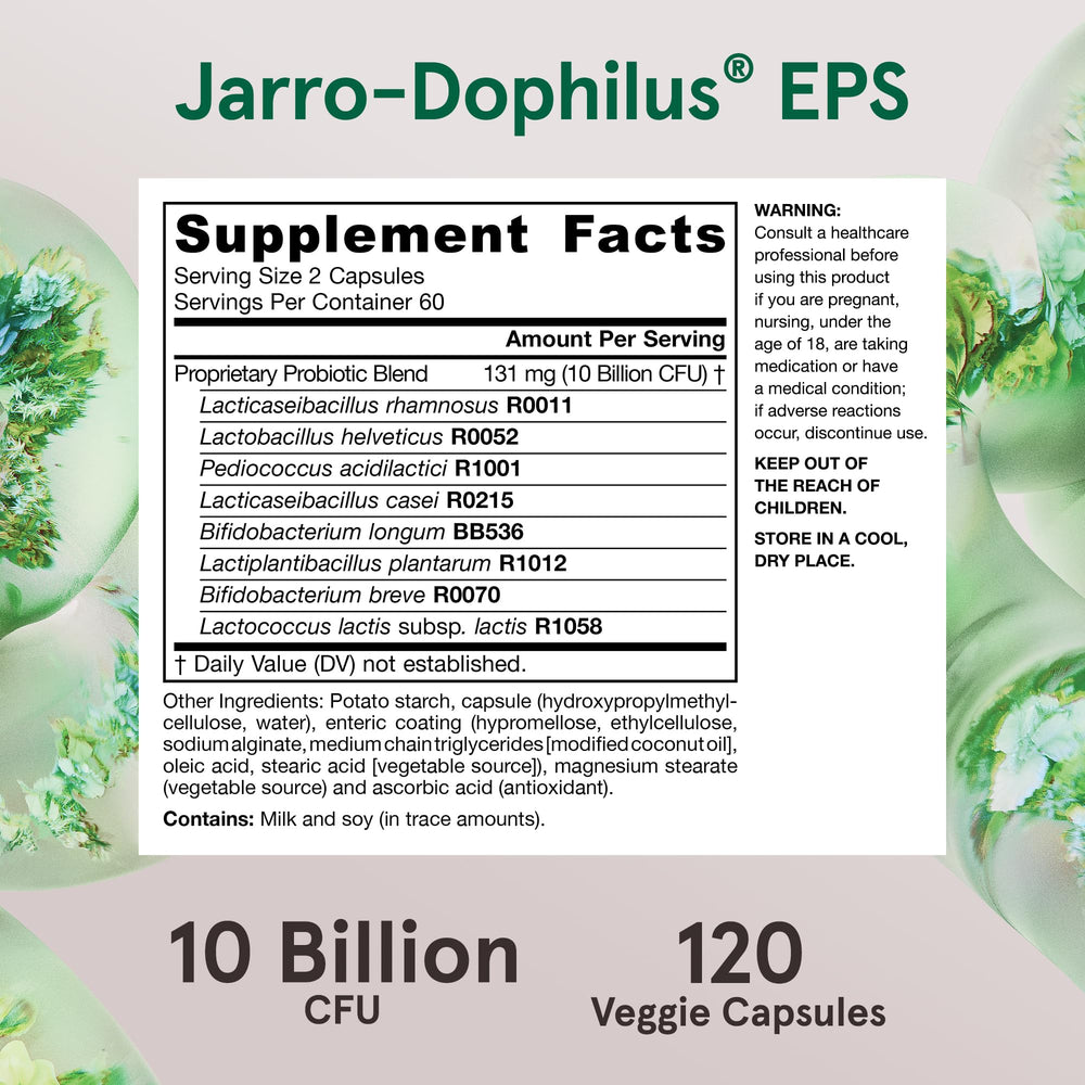 Gluten-free and non-GMO Jarro-Dophilus EPS for sensitive diets