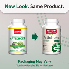 Jarrow Formulas Artichoke 500mg capsules for convenient veggie intake.