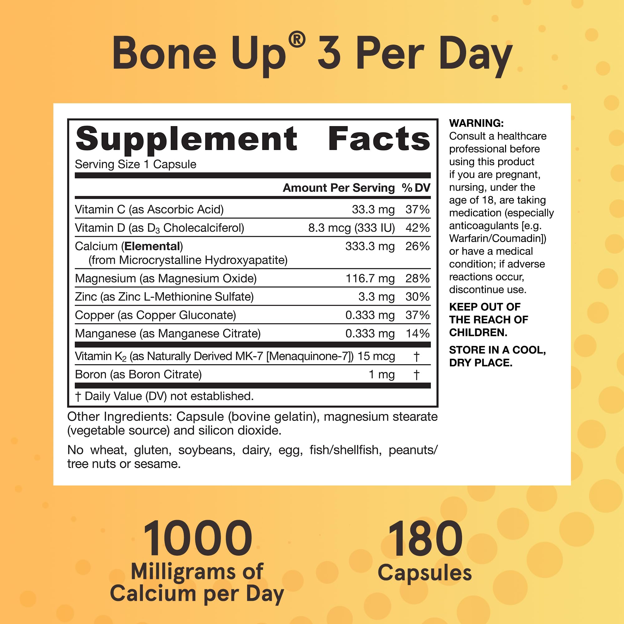 Jarrow BoneUp minerals like boron and zinc support skeletal balance