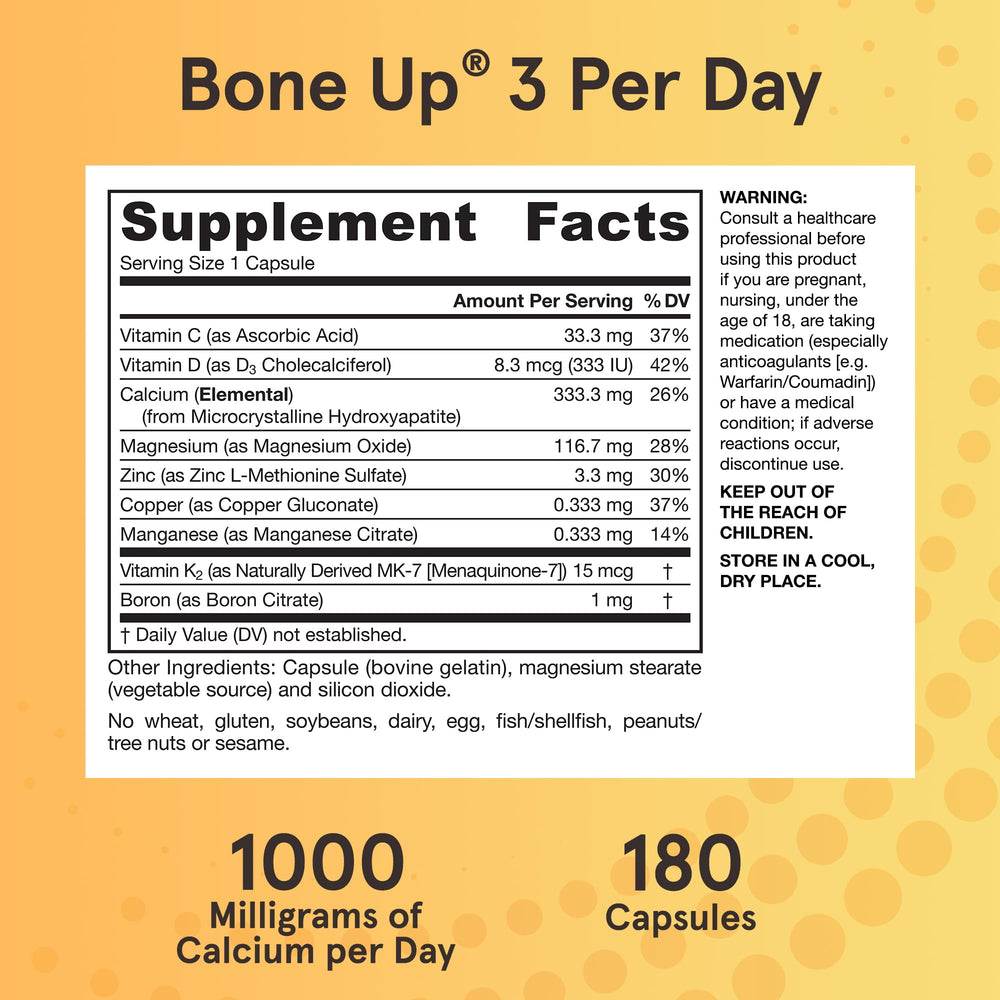 Jarrow BoneUp minerals like boron and zinc support skeletal balance
