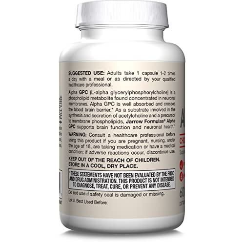 Jarrow Formulas Alpha GPC 30-day supply card display