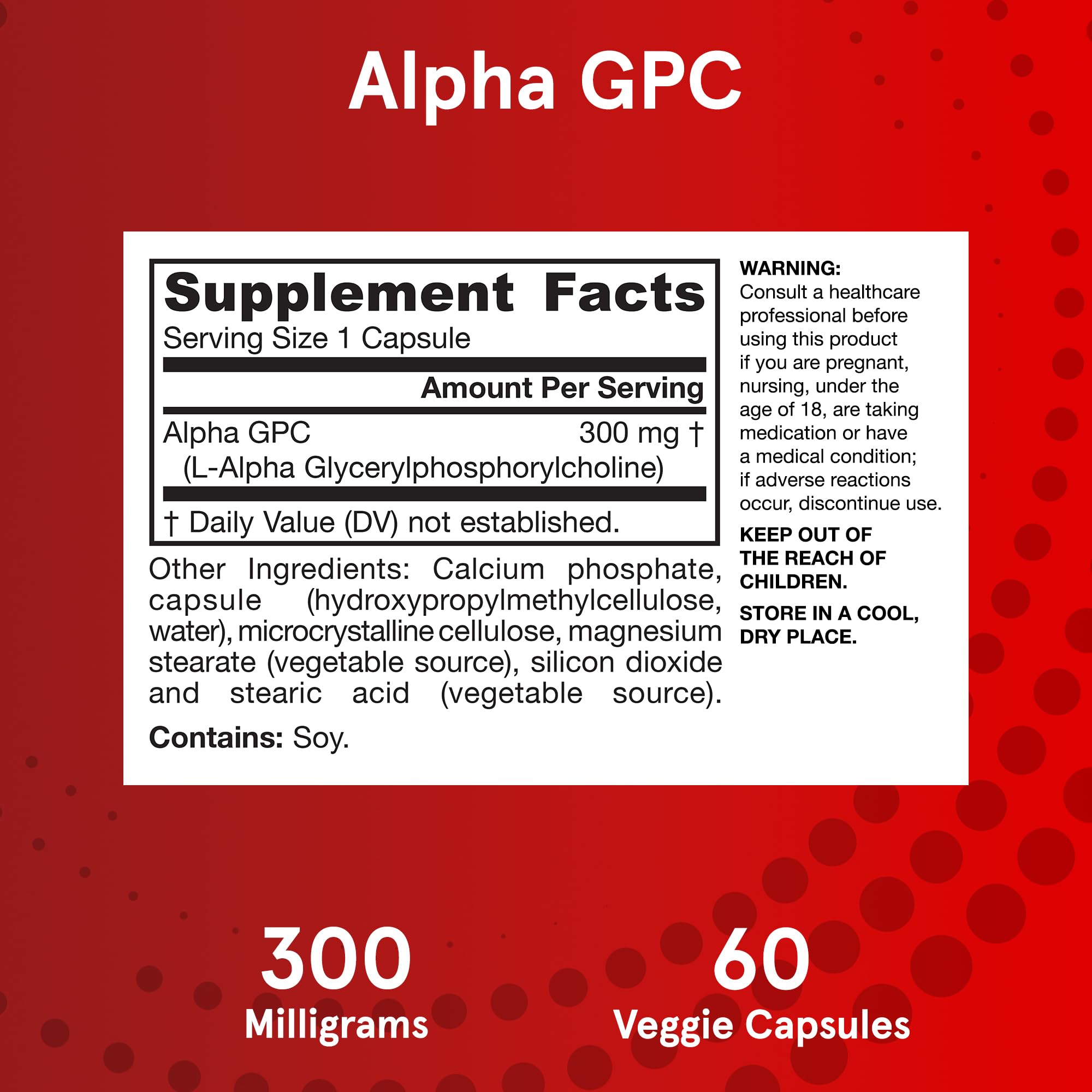 Jarrow Formulas Alpha GPC bottle on shelf conveying reliable supplement