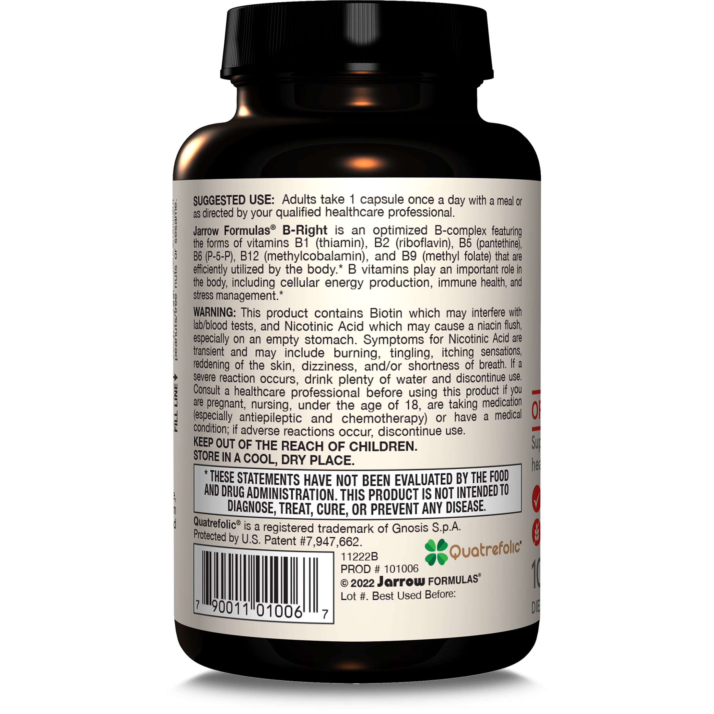 Jarrow Formulas B-Right packaging on desk ready for routine.