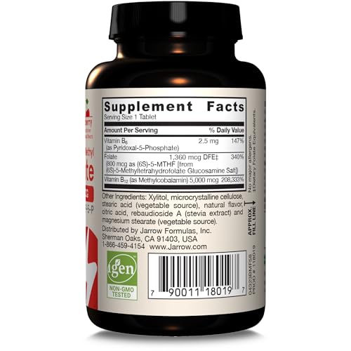 Berry-flavored chewable tablet close-up showing convenient daily use by Jarrow Formulas