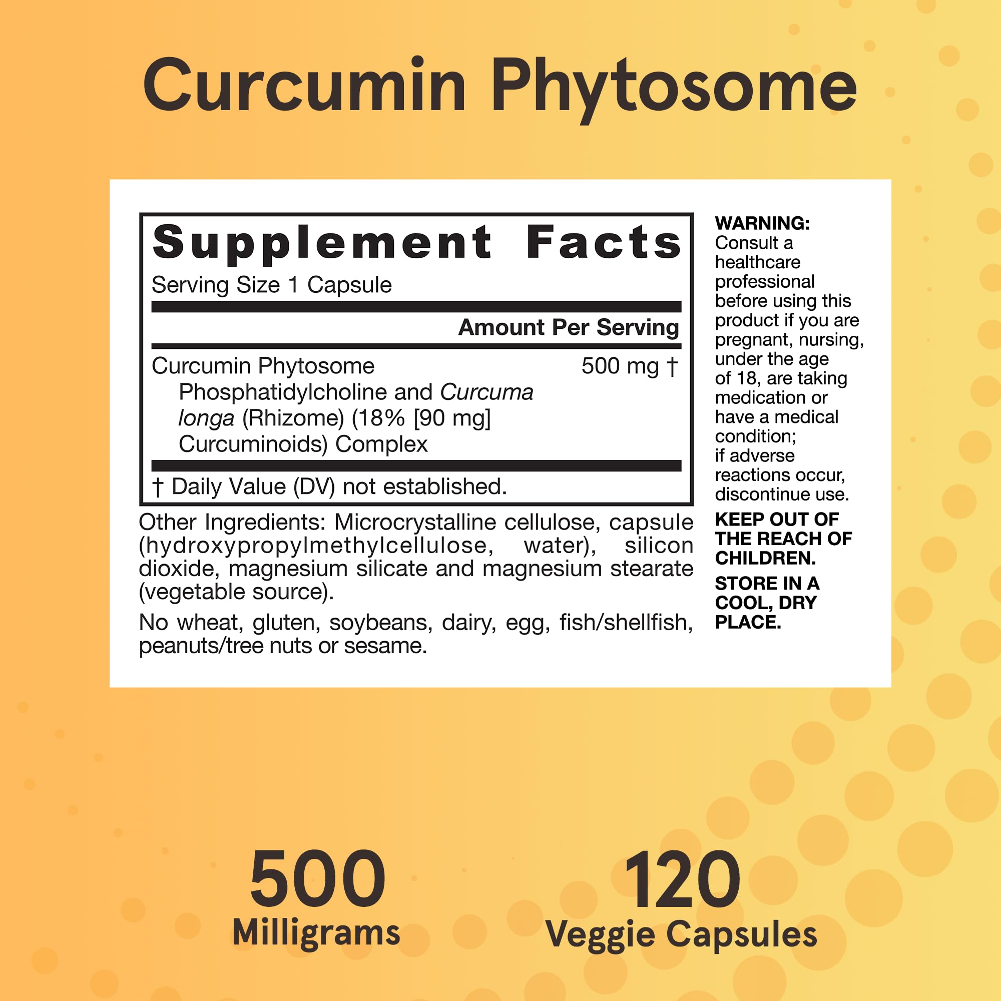 Jarrow Curcumin Phytosome bottle with water, suggesting easy daily use.