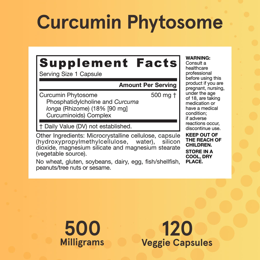Jarrow Curcumin Phytosome bottle with water, suggesting easy daily use.